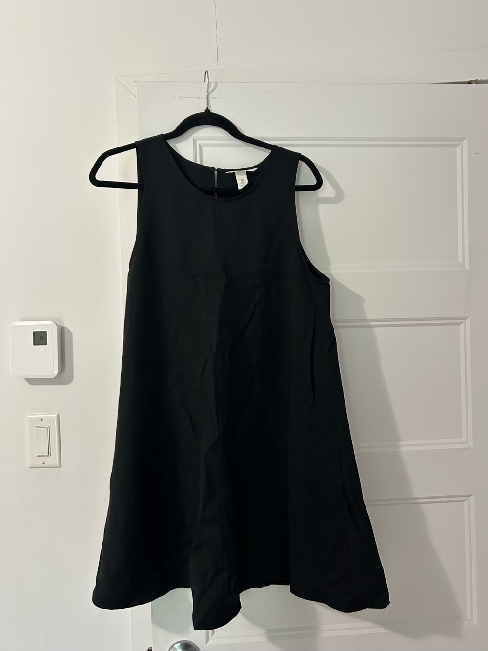 H&M Black Sleeveless Mini A-Line Dress